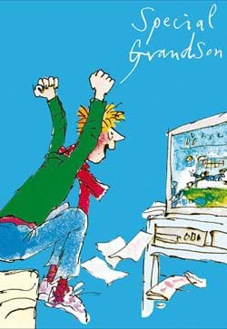 Football Match Grandson Birthday Card