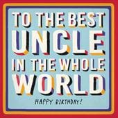 The Best Uncle Birthday Card