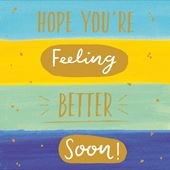 Positive Vibes Get Well Soon Card