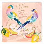 Tropical Birds Friend Birthday Card