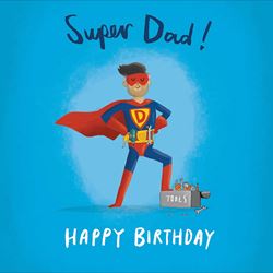 Superdad Dad Birthday Card