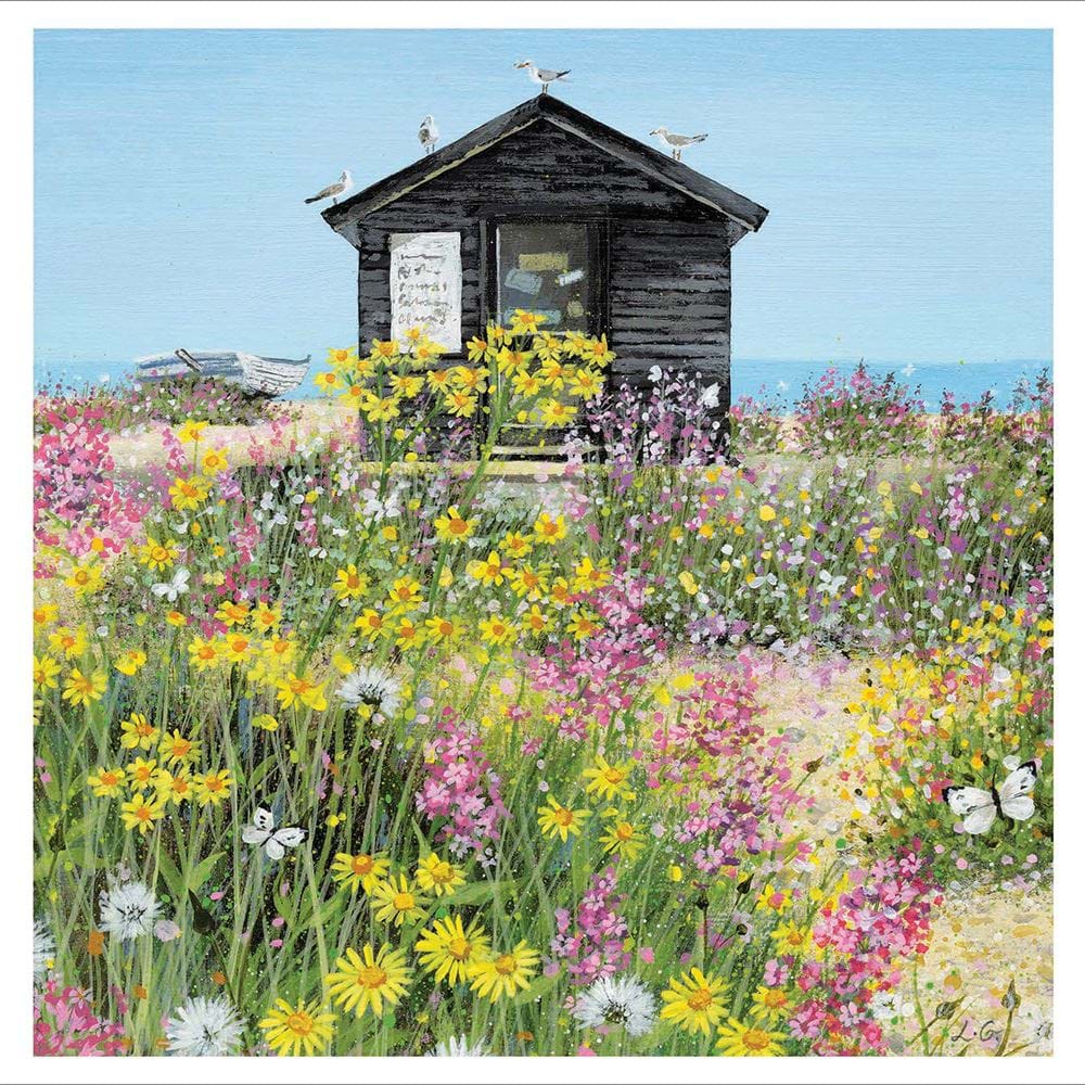 Beach Hut Greeting Card