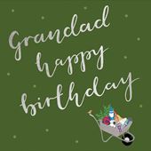 Wheelbarrow Grandad Birthday Card