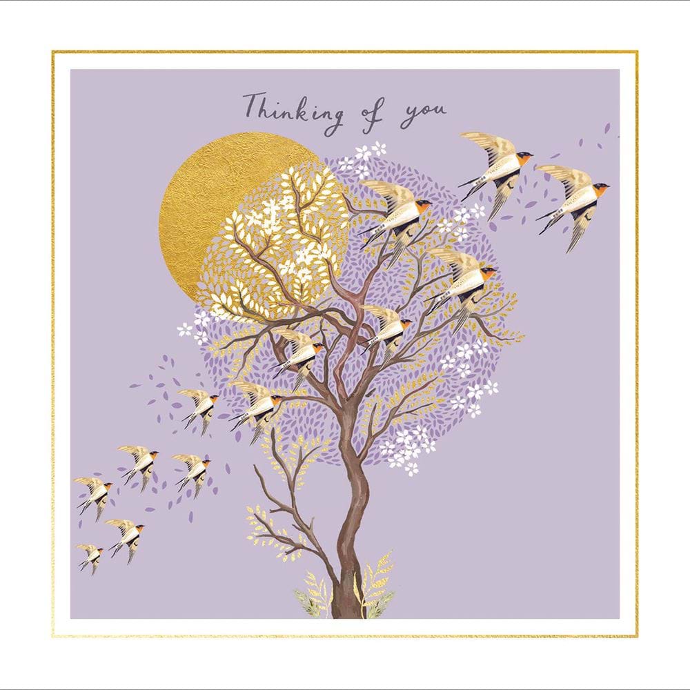 Swallows Thinking of You Card