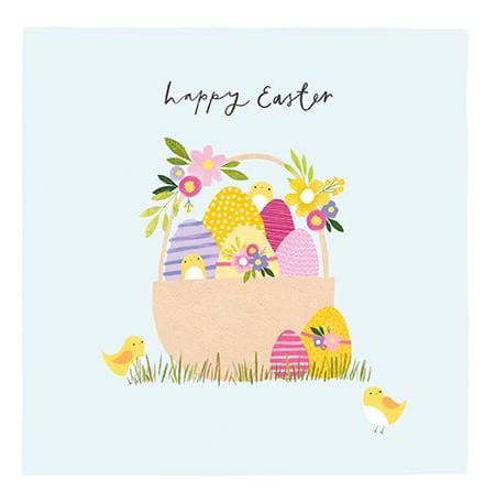 Basket of Eggs Easter Card