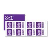 8 x 1st Class Royal Mail Barcoded Stamp Book