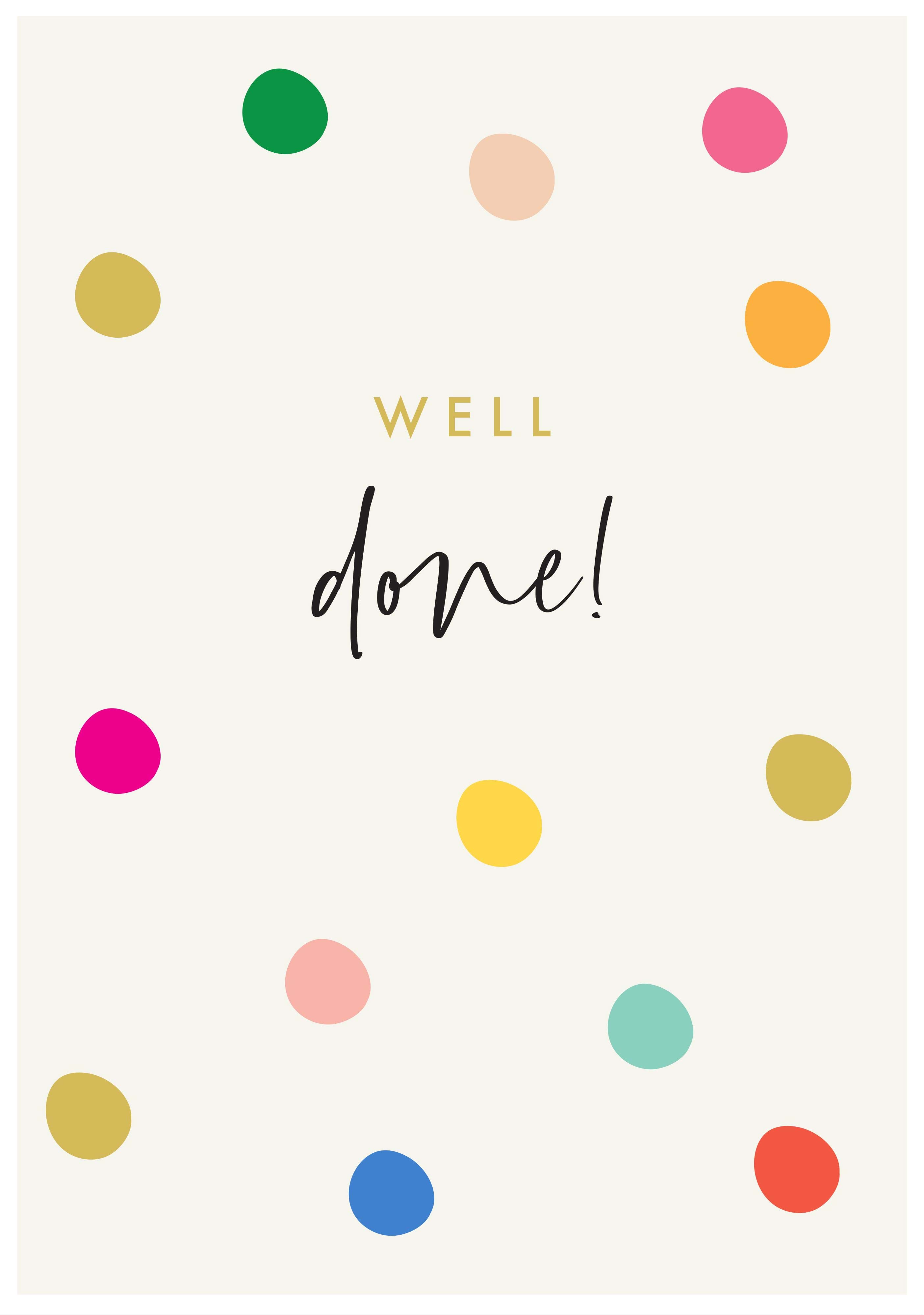 Dots Well Done Card