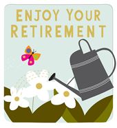 Watering Can Retirement Card