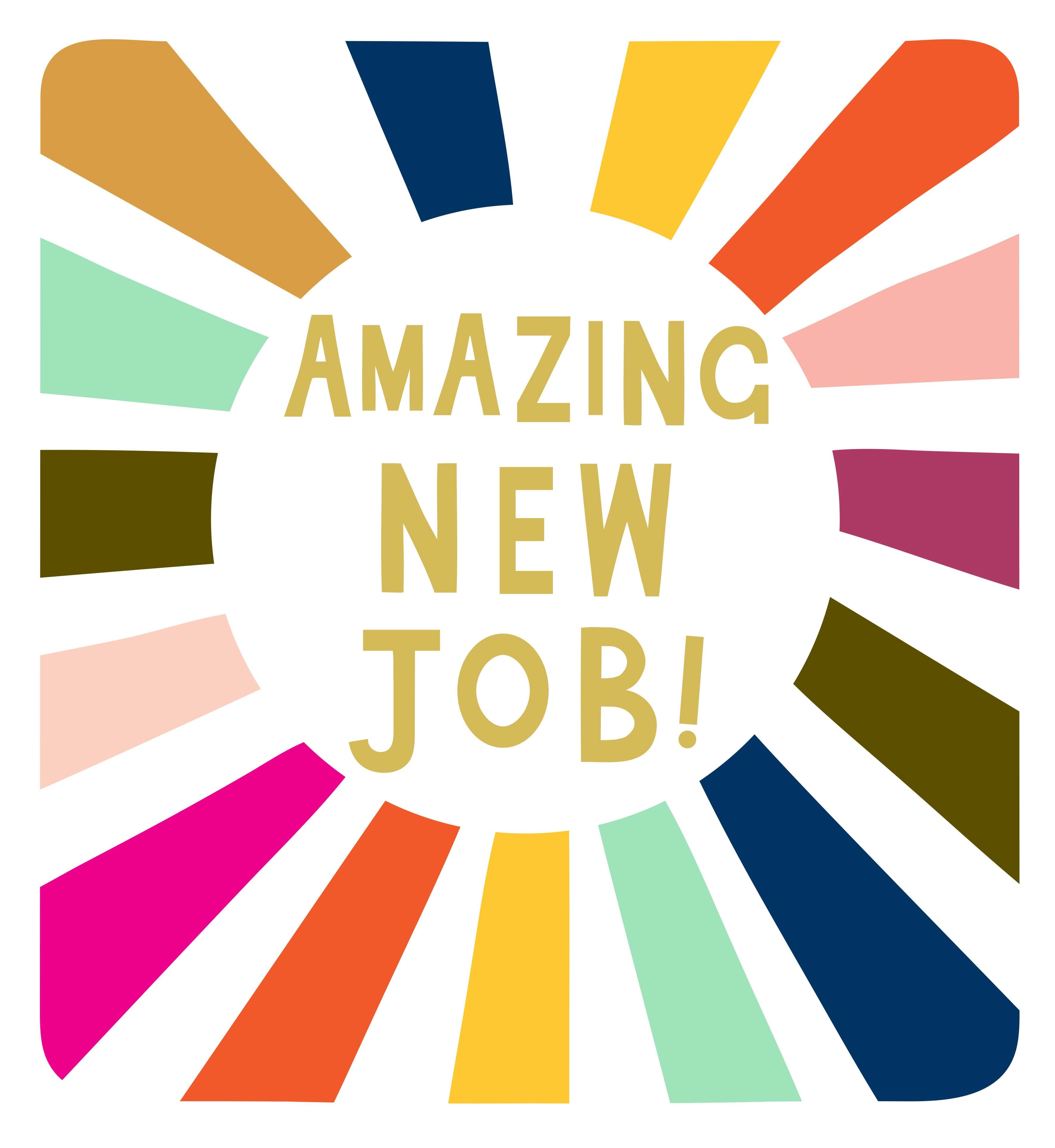 Amazing New Job Card