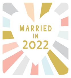 Married in 2022 Wedding Card