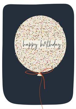 Spots Balloon Birthday Card