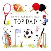 Top Dad Father's Day Card