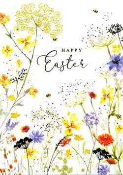 Spring Meadow Easter Card