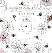 Beehive Birthday Card