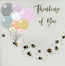 Bees and Balloons Thinking of You Card