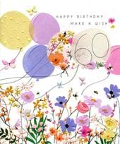 Beautiful Floral 60th Birthday Card