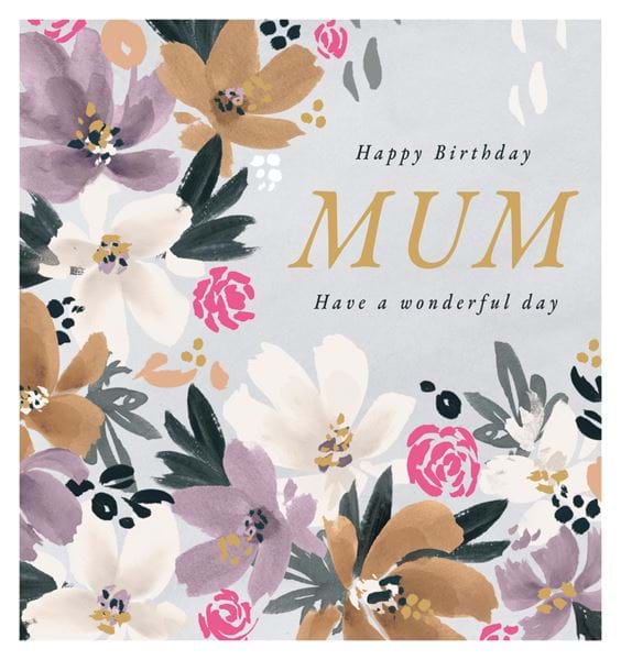 Flowers Mum Birthday Card