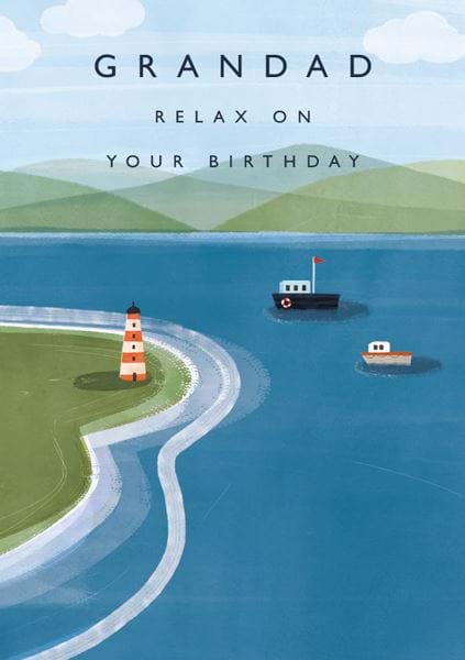 Coastal Grandad Birthday Card