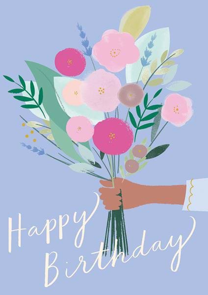 Bunch of Flowers Birthday Card
