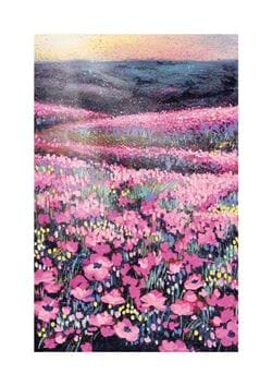 Field of Pink Greeting Card