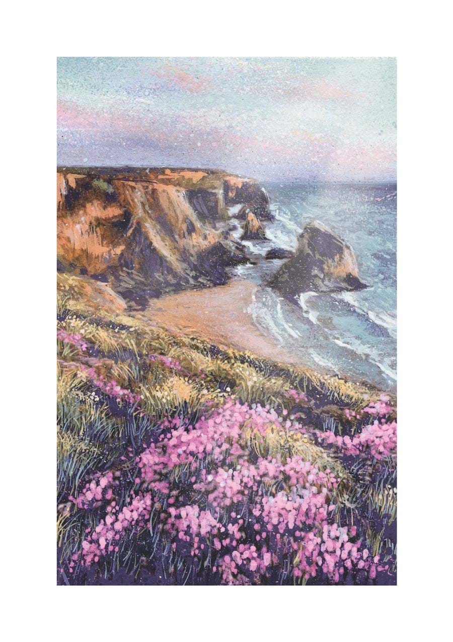Pink Coast Greeting Card