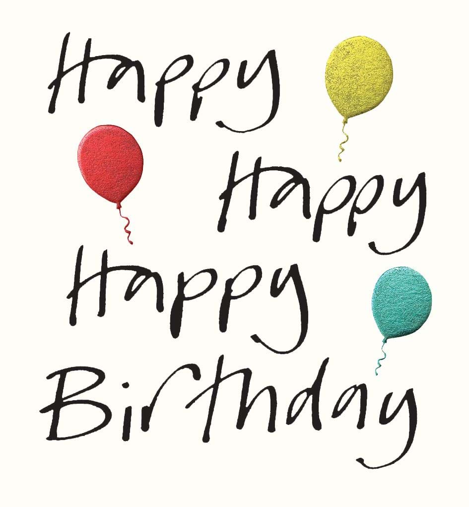 Balloons Birthday Card