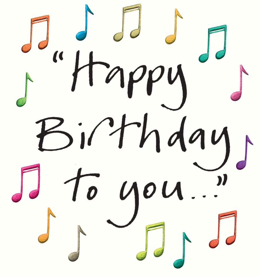 Birthday Song Birthday Card