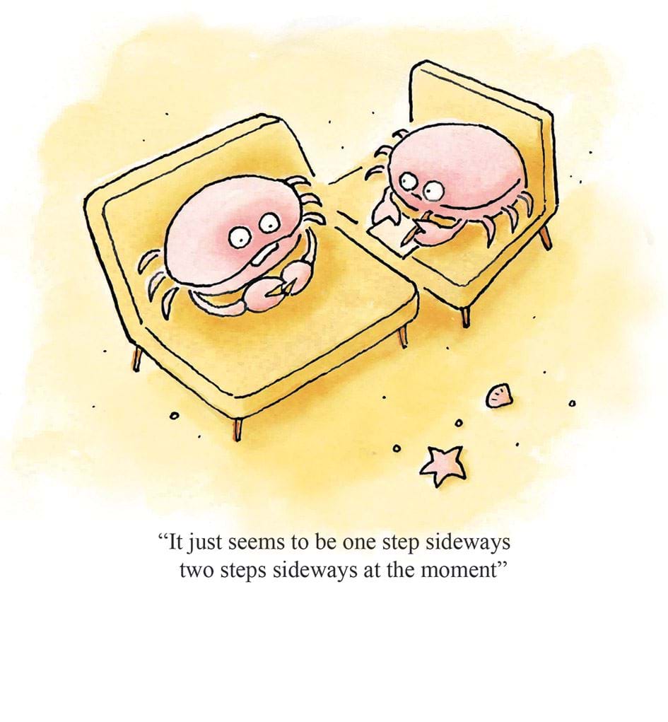 One Step Sideways Greeting Card