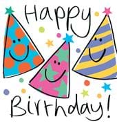 Party Hats Birthday Card