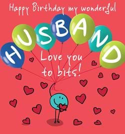 My Wonderful Husband Birthday Card