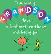 Amazing Grandson Birthday Card