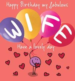 My Fabulous Wife Birthday Card