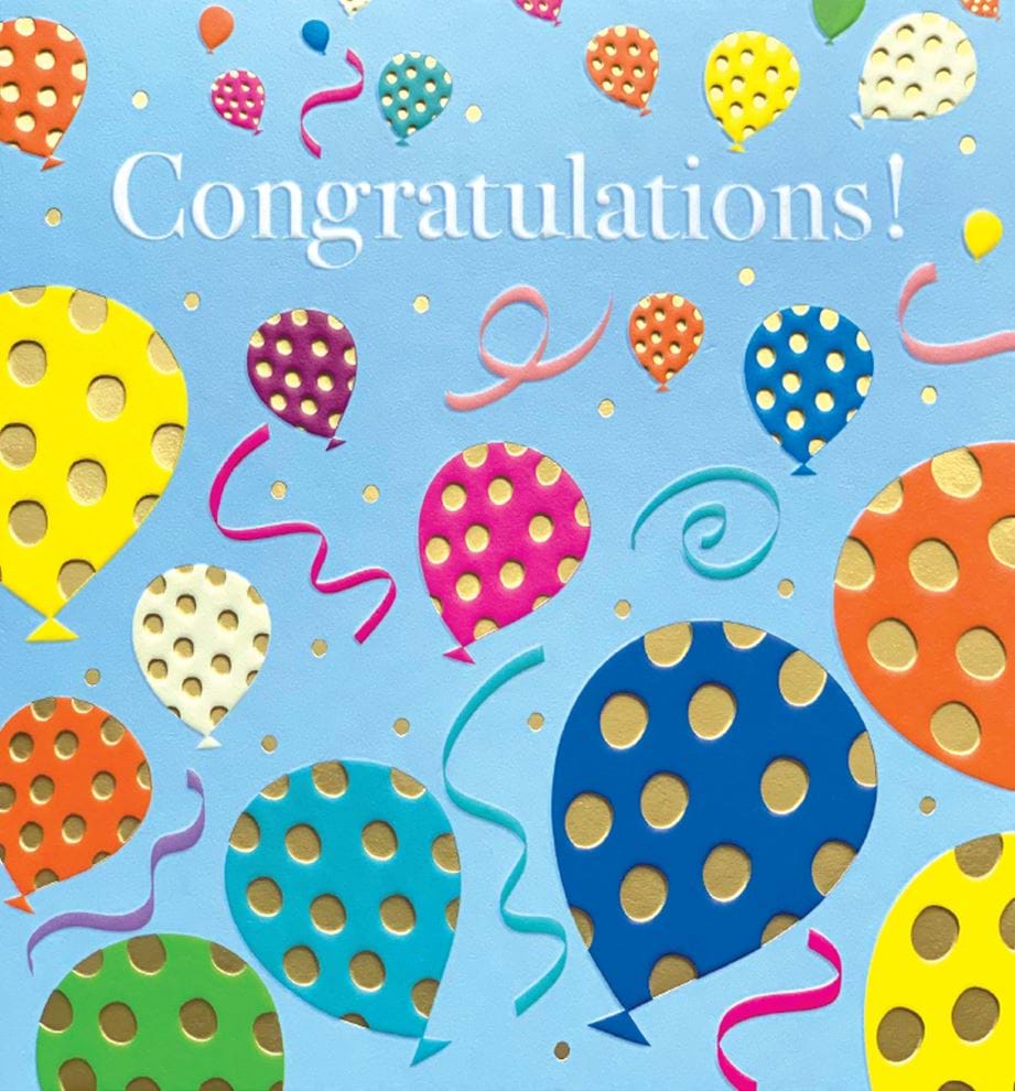 Balloons Congratulations Card