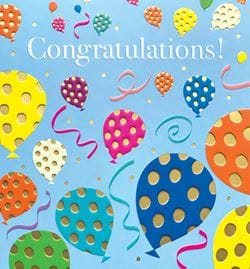 Balloons Congratulations Card
