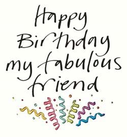 Confetti Friend Birthday Card