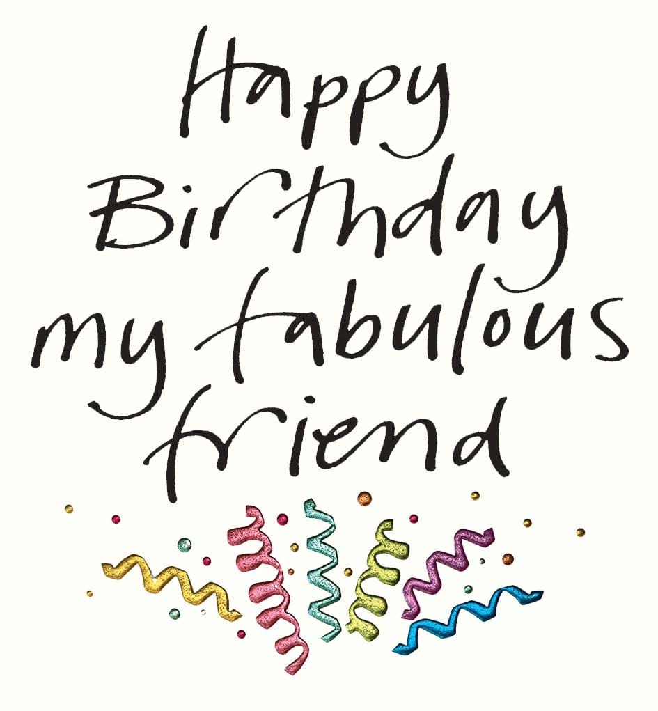 Confetti Friend Birthday Card