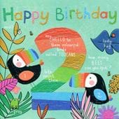 Toucan 2nd Birthday Card