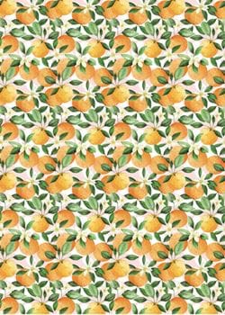 Orange Blossom Wrapping Paper