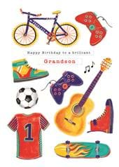 Games Grandson Birthday Card