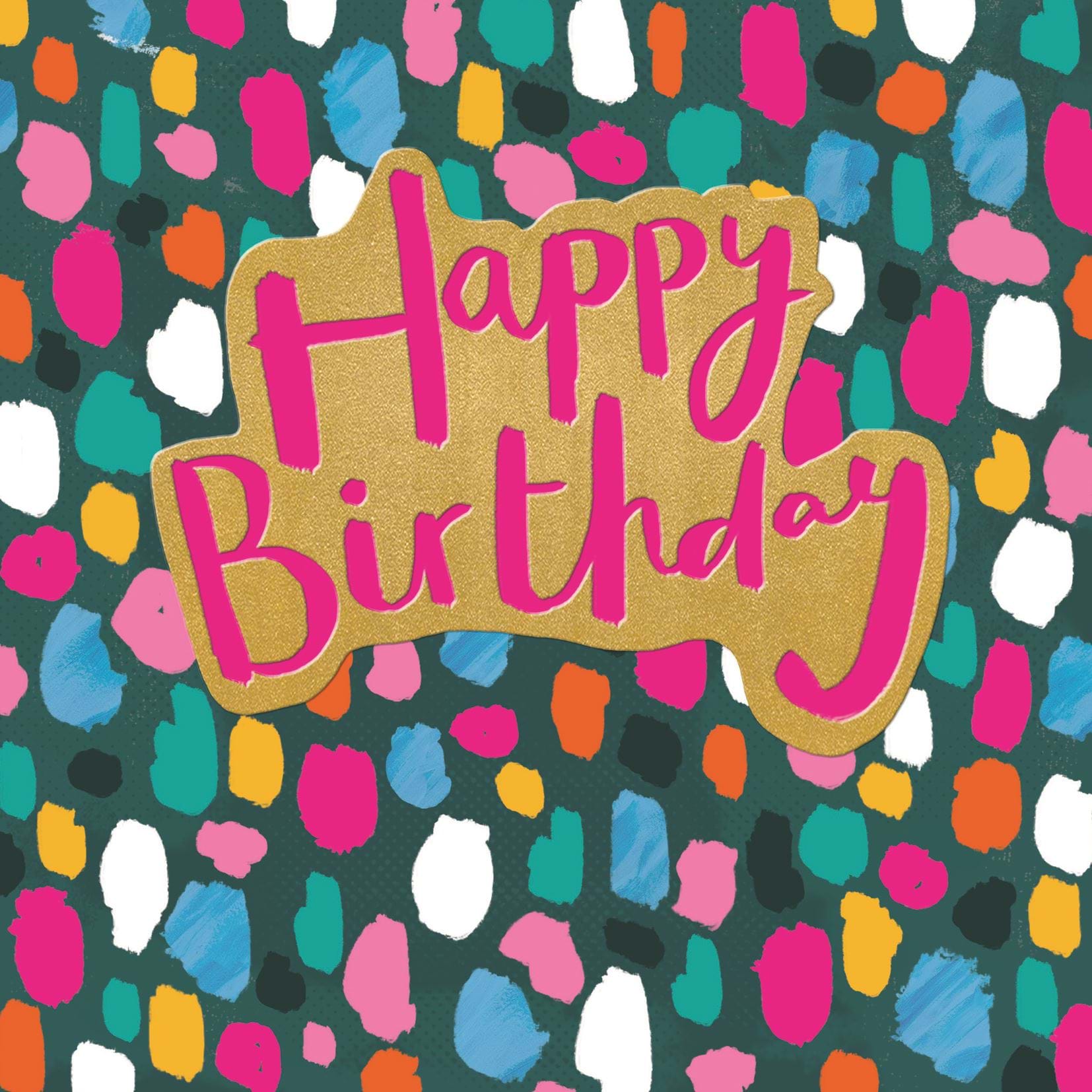 Colourful Dots Birthday Card