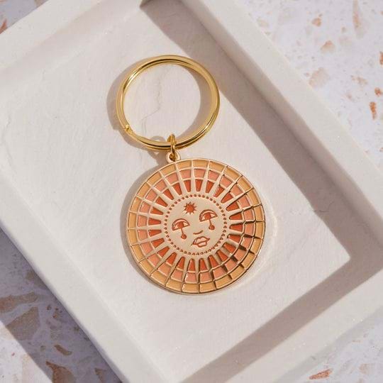 Sun Enamel Kaychain