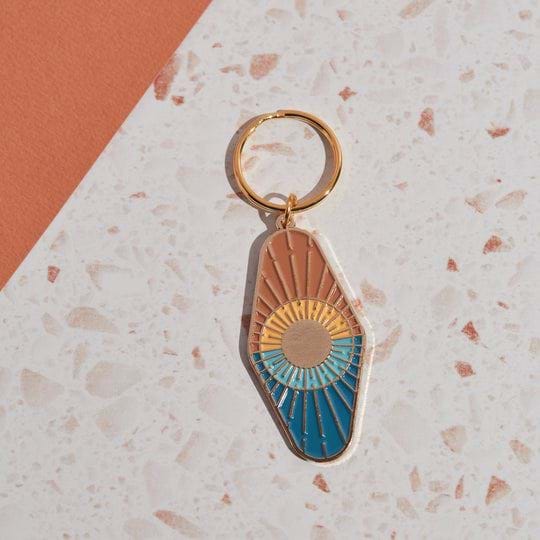 Sun & Sea Enamel Kaychain