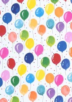 Colourful Balloons Wrapping Paper