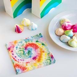 Rainbow Tie Dye Recyclable Paper Napkins - 20 Pack
