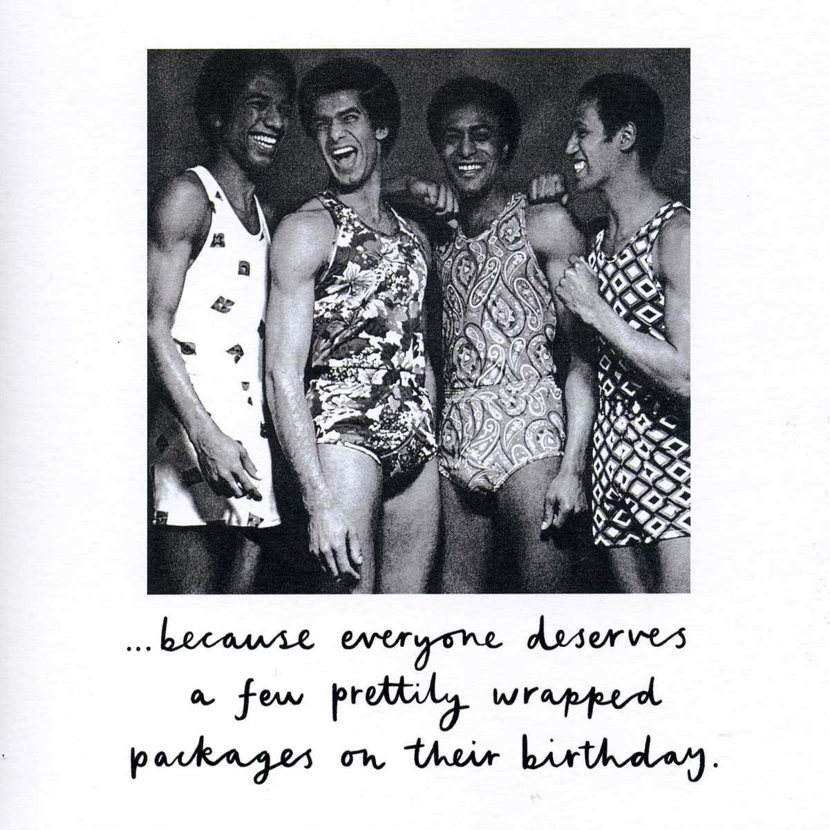 Prettily Wrapped Packages Birthday Card