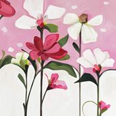 In Bloom Pink Garden Greeting Card