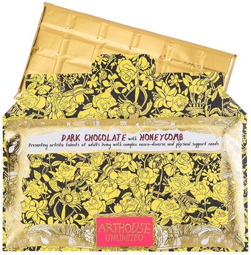 Dark Chocolate Bar with Honeycomb