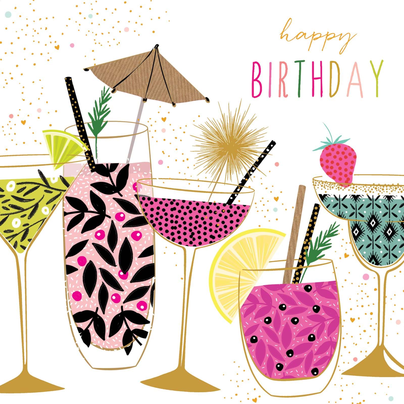 Cocktail Hour Birthday Card