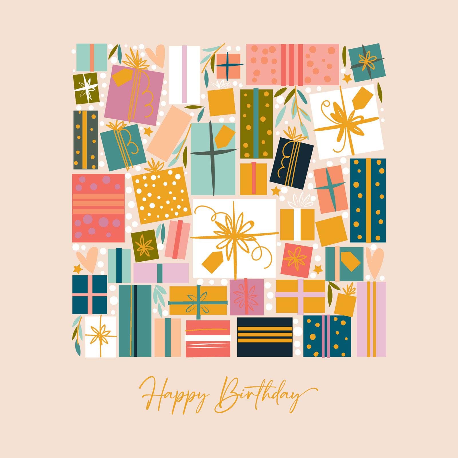 Present Collage Birthday Card