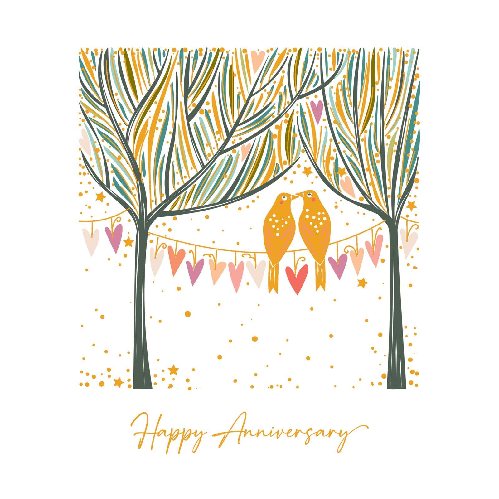 Love Birds Anniversary Card